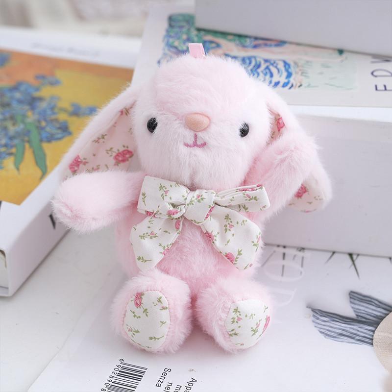Cute Rabbit Plush Keychain With Pp Cotton Filling For Gift And Decoration