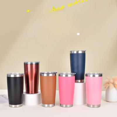 Rostfritt stål Bilmugg Dubbelvakuum Stor kapacitet Vakuummugg Utomhus Bärbar Bilföljesmugg