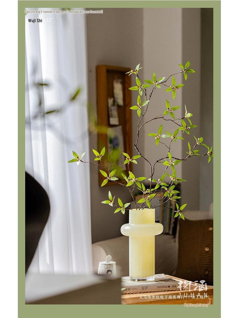 Decor în stil chinezesc cu viță de rodie și ramuri - Artă florală artificială pentru living