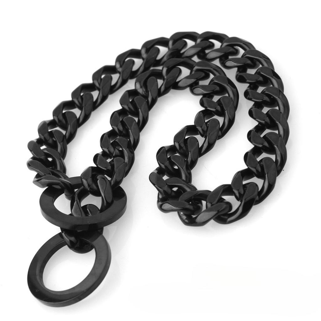 Luxusní obojek pro psa Zlatý náhrdelník pro mazlíčka Psí řetízkový choker Pro Pitbulla Buldoka Pudelem Francouzského buldočka Kovový obojek Šperky pro mazlíčky Produkty