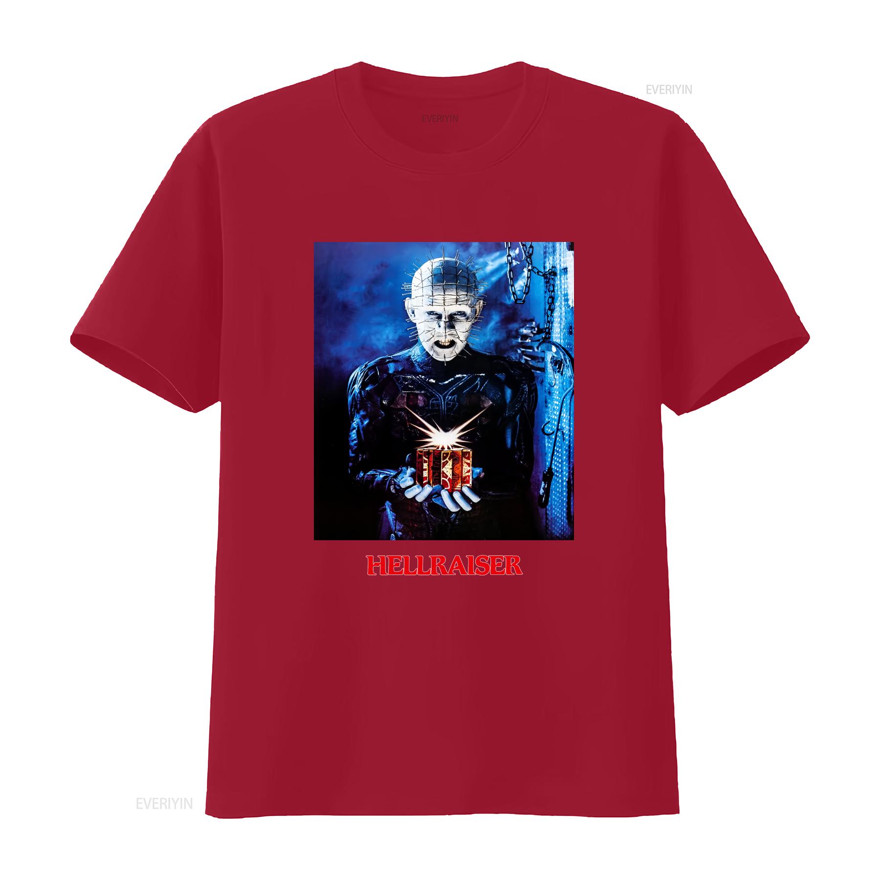 

Hellraiser Pinhead T Shirt horror movie vintage Washed homme Stretched streetwear Soft Comfortable Unisex designer clothes S