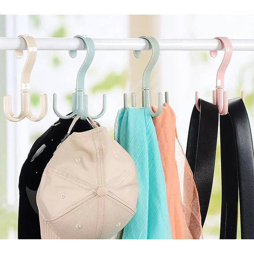 8 Stück 4 Krallen Kleiderbügel 360 Grad Drehbarer Kleiderbügelhaken Verdickt Starke Tragfähigkeit