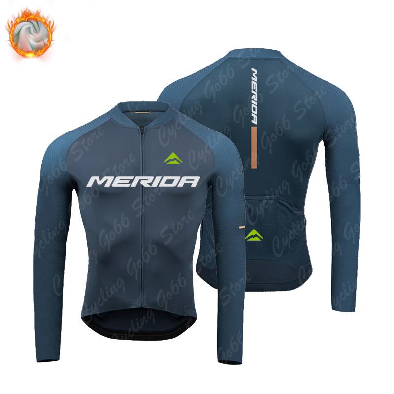 

2026 Winter Fleece Warm Cycling Suit Set Thermal Fleece Man s Long Sleeves Warm Cycling Jersey Set Windproof Warm MTB Road Bike Sportswear S