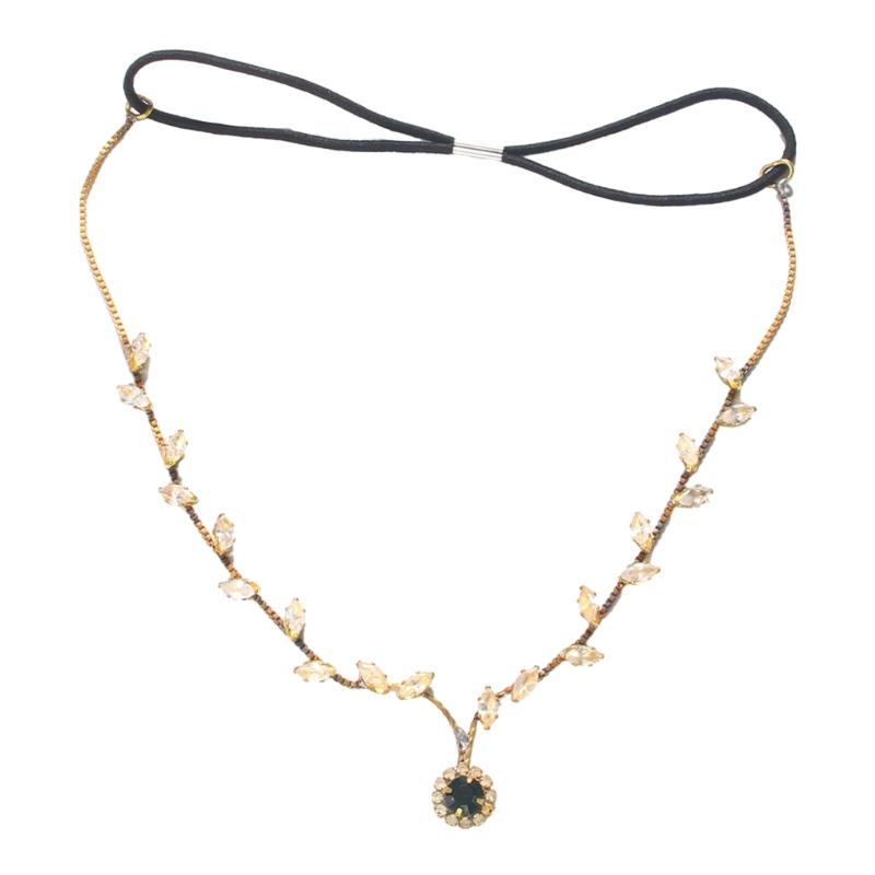 

Богемный стиль, подвеска в виде листа со стразами, цепочка на лоб, косплей, вечерние головной убор, свадебная церемония, украшения на лоб