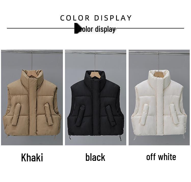 Women's Korean Style Loose Sleeveless Cotton Vest for Autumn/Winter