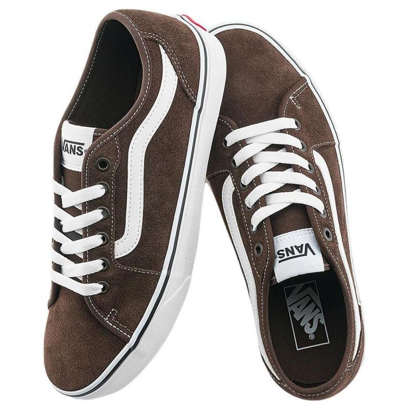 Vans Filmore Abrasion Resistant Low top Skateboard Shoes Men's Brown Sneakers VN000CSXZ1F