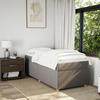 VidaXL Bed Slat Base with Mattress Taupe 90x200 Cm Fabric 3285349