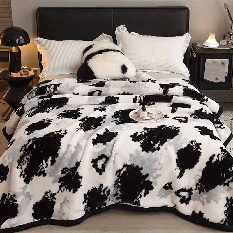 Winter Thick Double-layer Blanket Double Blanket for Keeping Warm Student Bed Sheets and Blankets