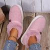 Pantofole di velluto a coste foderate in peluche per coppie Calzature comode per la casa in inverno con suola morbida