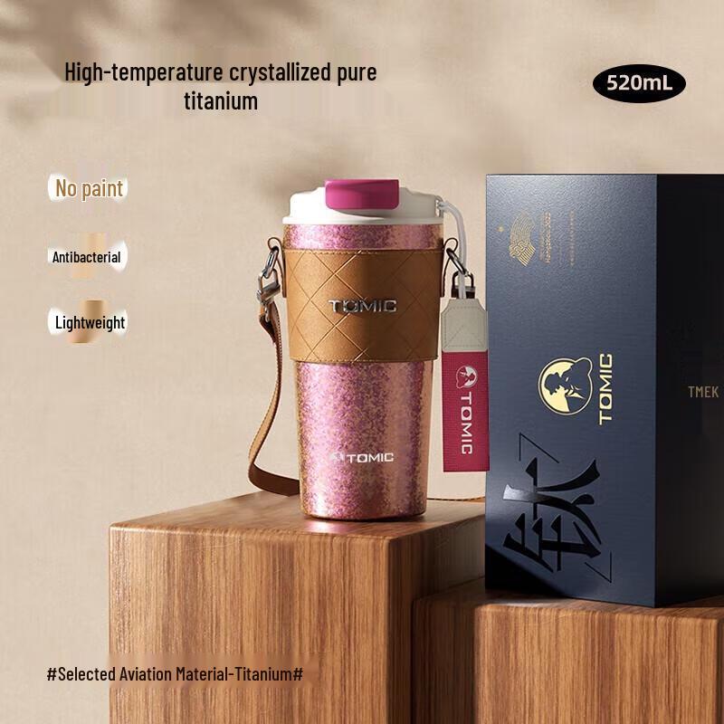 Temake Portable Insulated Titanium Coffee Mug