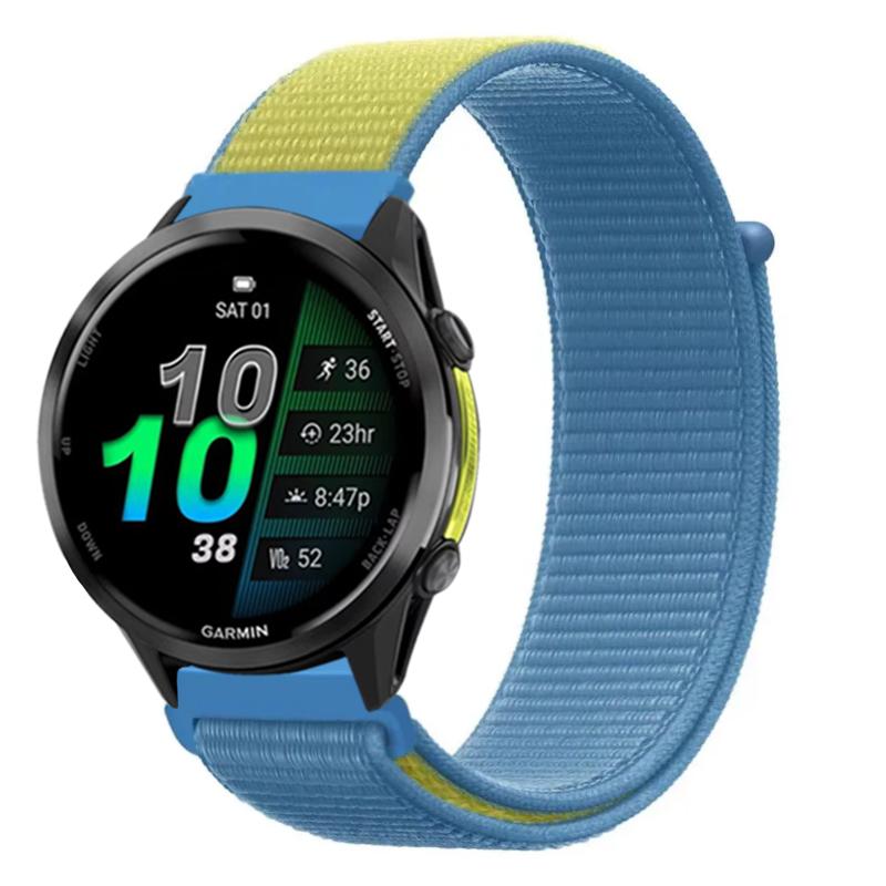 Cinturino in Nylon da 22mm 20mm per Garmin Forerunner 970 570 165 965 55 Venu 3 Stile Bandiera Braccialetto alla Moda Garmin Active 6 Approach S50