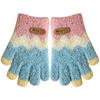 Kinder Winter Warme Cartoon Plüsch Fünf-Finger Handschuhe