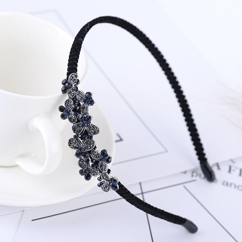 EASYA Neue Einfache Handgemachte Schmetterling Schleife Stirnbänder Frauen Mädchen Mode Strass Kristall Blume Haarschmuck Schmuck