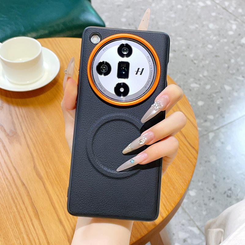 Elegant Leather Case for OPPO Find X9 Ultra/X8 Pro - Simple, Fashionable, Magnetic, Soft