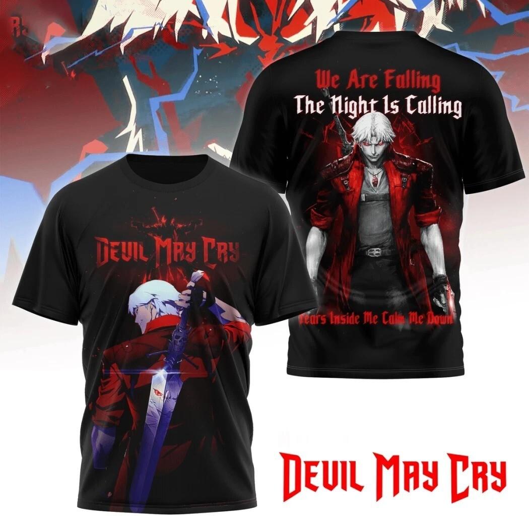 Devil May Cry Мы падаем Ночь зовет 2026 3D Футболка XL
