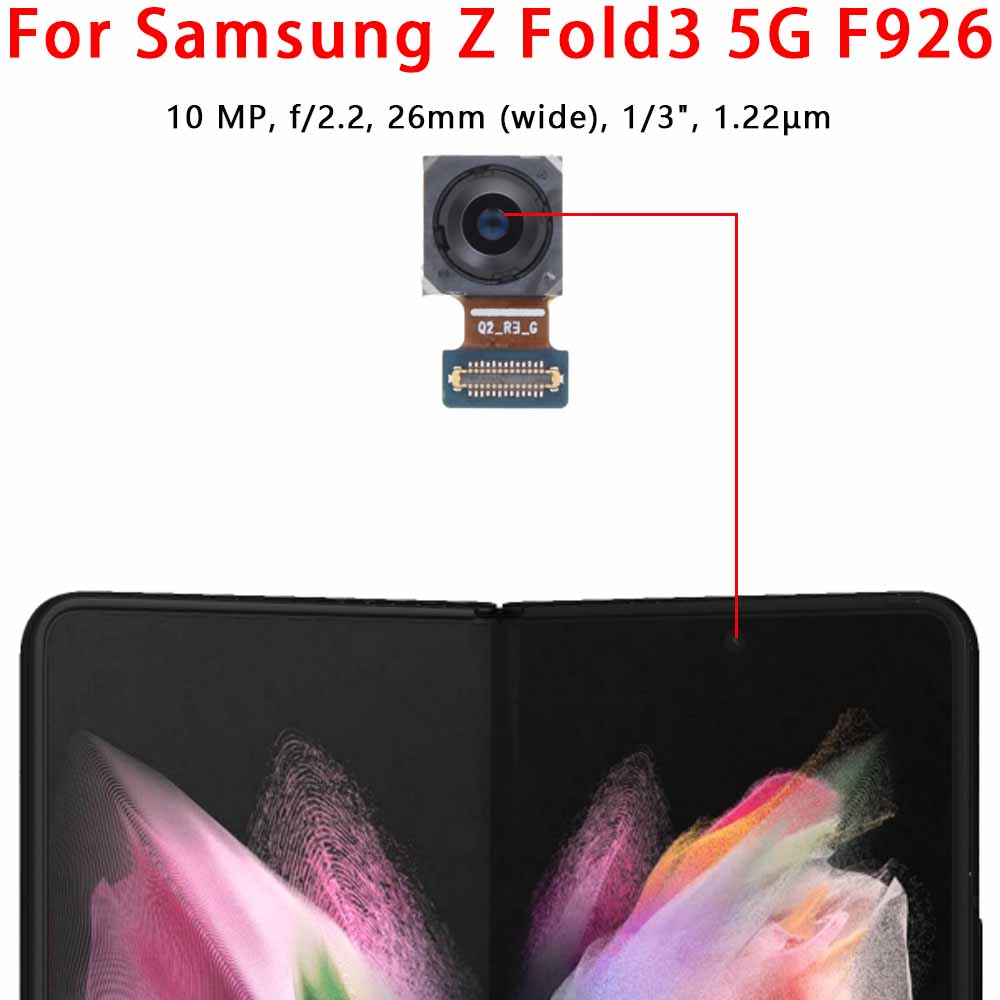Selfie Camera For Samsung Galaxy Z Fold2 Fold3 Fold4 Fold5 Fold6 5G F916 F926 Frontal Front Camera Module Facing Spare Parts