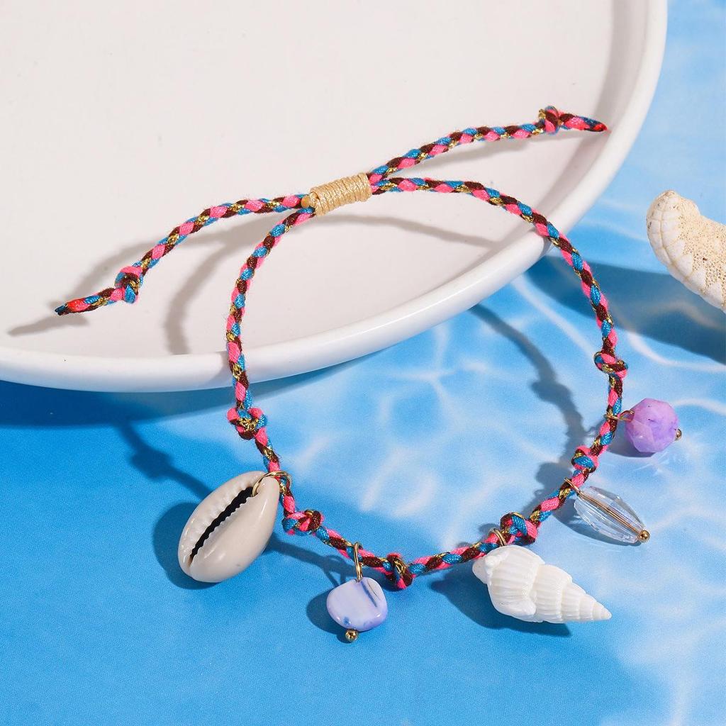 Bohemian Ocean Style Shell Necklace & Starfish Bracelet Set