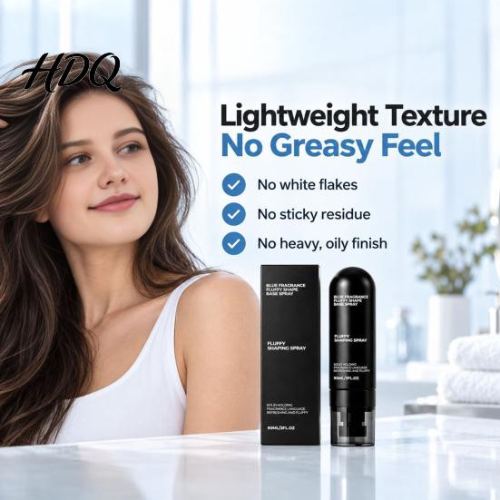 Natural Look Hair Spray Fluffy Shaping Spray Root Lift Volumizing Matte Setting Long Lasting Travel Size Hold Refreshing Scent Portable Styling for