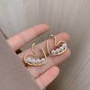 New Fashion Charming Dangle Earrings for Women Elegant Bow-knot Pendants Girls Pearl Drop Earrings Wholesale Fashion Zircon