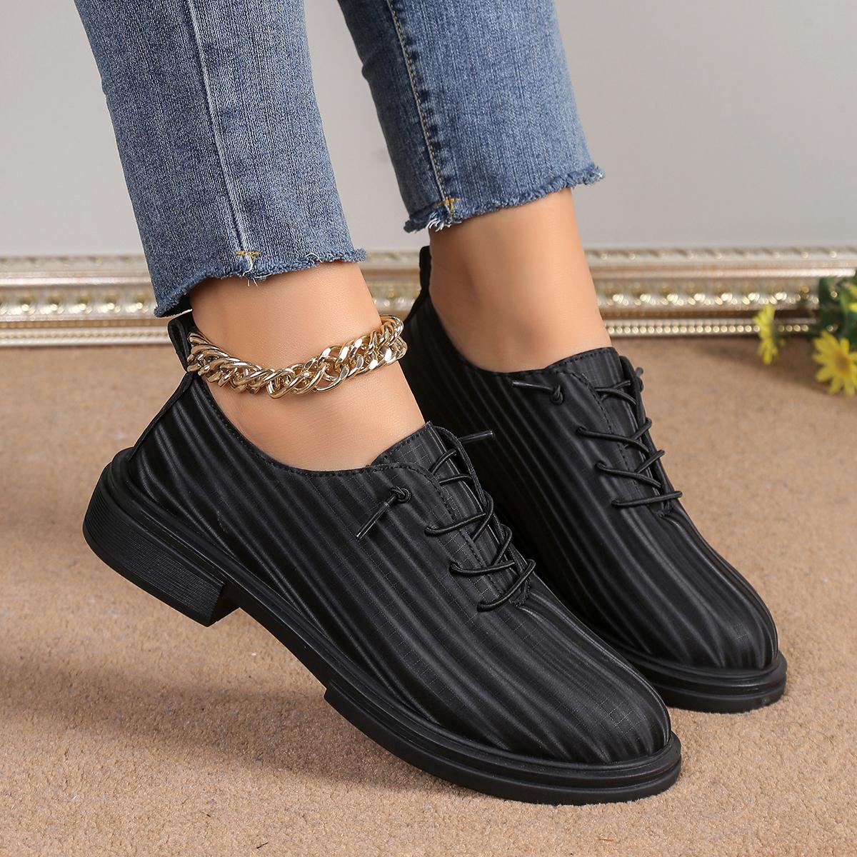 

Женская весенняя обувь высокого качества, повседневная удобная женская обувь на толстой подошве, однотонная уличная женская обувь на шнуровке 40