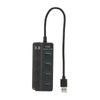 USB 3.0 HUB 4 Ports USB3.0 Maximum 5Gbps Stable Transmission Plug and Play Time Saving USB Splitter