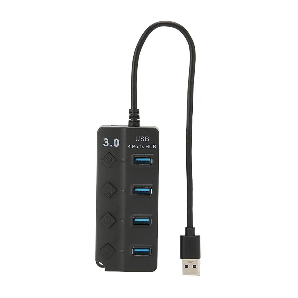 USB 3.0 HUB 4 Ports USB3.0 Maximum 5Gbps Stable Transmission Plug and Play Time Saving USB Splitter