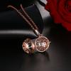 Mexico Chime Two-Color Feather Caller Locket Piano Ball Necklace Essential Oil Diffuser Perfume Musical Pendant New Jewelry