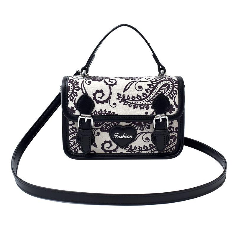 Simple and fashionable printed bags New trendy casual bags Textured winter small bags Crossbody bags Niche women's bags