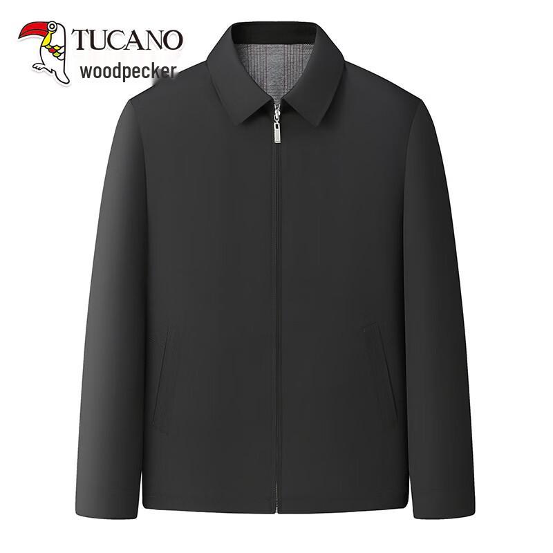 TUCANO Men s Mid-Aged Plus Size Spring Autumn Lapel Jacket 210/7XL
