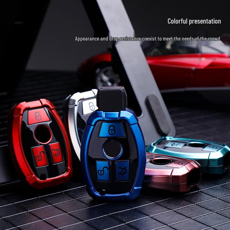 Mercedes Key Cover for E-Class, C-Class, C200L, CLA, GLA200, GLC260L, and GLS Models