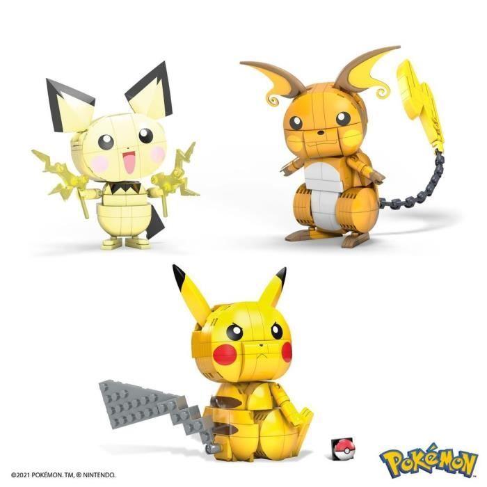 Mega Construx - Pokémon - Coffret Trio Évolution Pikachu - jouet de construction - 7 ans et +