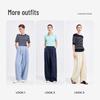 Navigare Women's Old Money Style Wide-Leg Casual Trousers
