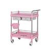 Silent Beauty & Hairdressing Tool Cart with Drawers – Double Layer Design for Salon & Hospital Use