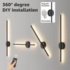 LED Rechargeable Wall Light Installation Free Wall Sconce 50 80cm Dimming For Livingroom Sofe Beside Bedroom Wall Decor Lamp