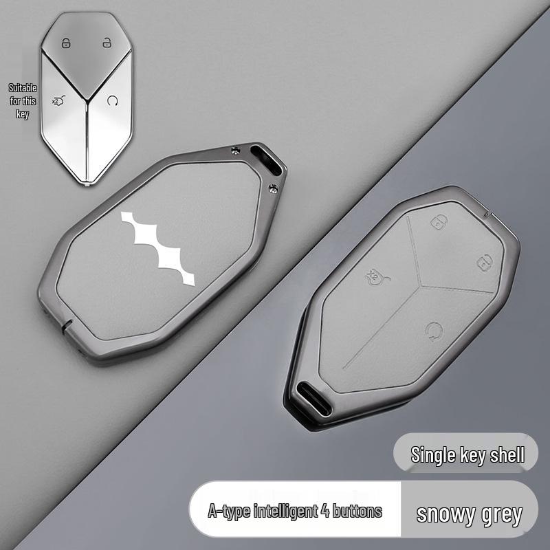 Zinc Alloy Key Fob Case for BYD Leopard 3, 5, 7, 8 Titanium Models