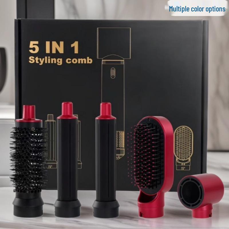 Многофункциональная расческа-фен 5-в-1: Щипцы для завивки, Выпрямитель высокой мощности, Стайлер и Фен US Standard