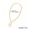 Initial Heart Necklace for Women Girls, 18K Gold Plated Stainless Steel Chunky Choker Charm Necklaces Birthday Christmas Gifts