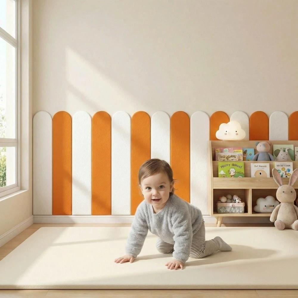 10 pieces/set Solid Color Moisture Resistant Wallpaper Thickening Soft Wall Mat  Apartment Wall