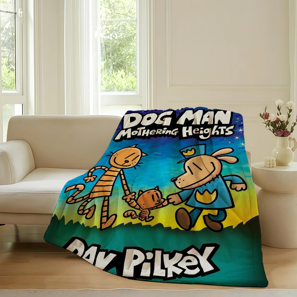 Cartoon Cute D Dog M manS Blanket For Sofa Office Bed Plane Travel Sleep Read Relax Camping Soft And Warm