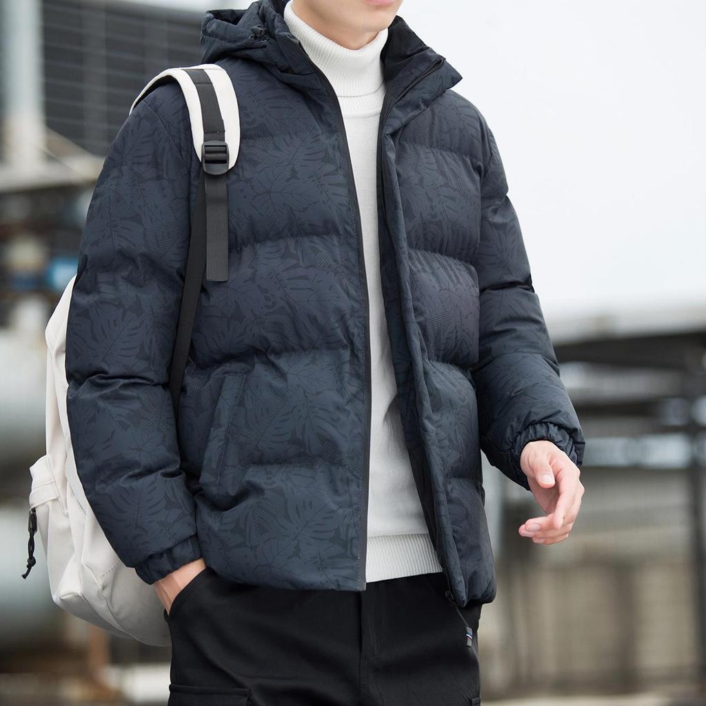 Winter Loose Thickened Warm Maple Leaf Bread Jacket Jacket Korean Version Trendy Cotton-padded Jacket