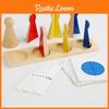 Wooden Fraction Cognition Toy For Preschoolers And Elementary Students Educational Math Learning Tool