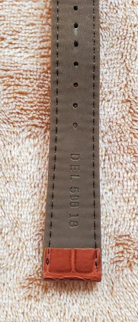 [USED] SEIKO DEL5BB18 Genuine Leather Strap Crocodile Brown