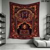 Demon Wall Tapestry Aesthetic Wall Hanging Printed Fabric Blanket Decorative Tapestries for Bedroom Living Room Home Decor