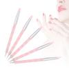5pcs Dual ended Carving Sculptur Pen Set Silicone Head Dotting Pen Manicure Nail Art Tool Pink