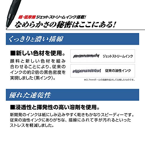 Mitsubishi Pencil Multi-Function Pen Jetstream 41 Metal Edition 0.5 Ice Silver Easy Write