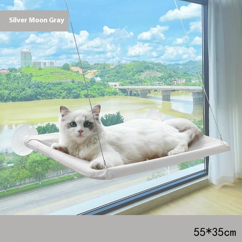 Wood Cat Bed Space Capsule Cat House Cat Hammock Cat Window Bed Space Capsule Non Perforated Suspension Hammock Bed Pet Supplies