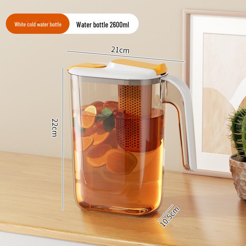 

Пластиковый чайник для холодной воды большой емкости для домашнего или коммерческого использования - весы для точного измерения, устойчив к высоким температурам high transparent water bottle белый