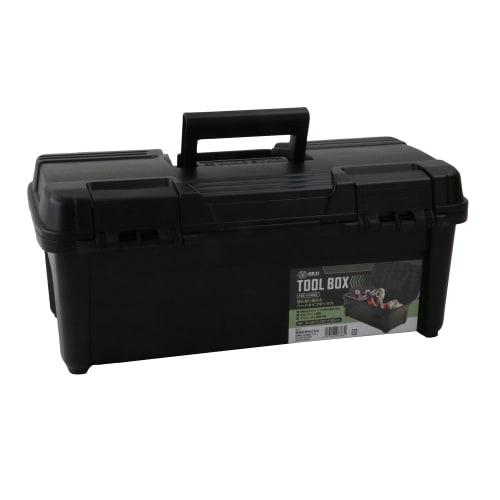 SK11 Tool Box, FRE-430BK, 430mm W X 230mm D X 180mm H, Durable Hard Type, Slide-Out Tray, Stackable