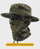 Men's Camouflage Bucket Hat Set: Multifunctional, Breathable, Sun-Protective Fishing Hat with Round Brim.