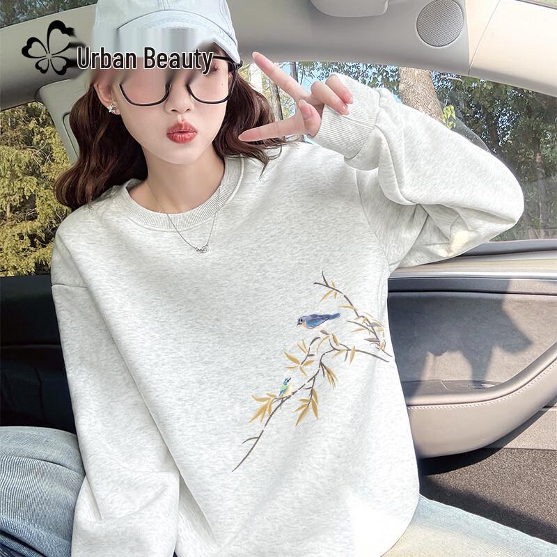 

Dushi Liren Women s Plush Lined Pullover Sweatshirt 2XL